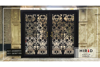 درب فلزی ویلایی دو لنگه طرح فرشته کد 2001